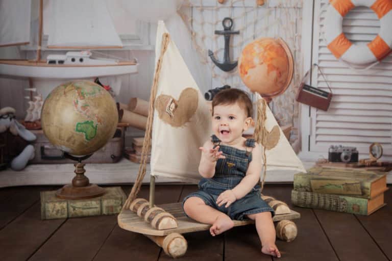 צילומים לתינוק בן שנה עם רפסודה